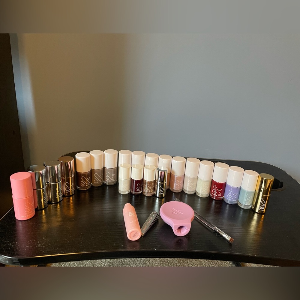 Olive and June mail polish and supplies + essie polishes